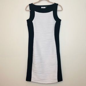 Calvin Klein Black & white Color Block Dress 6